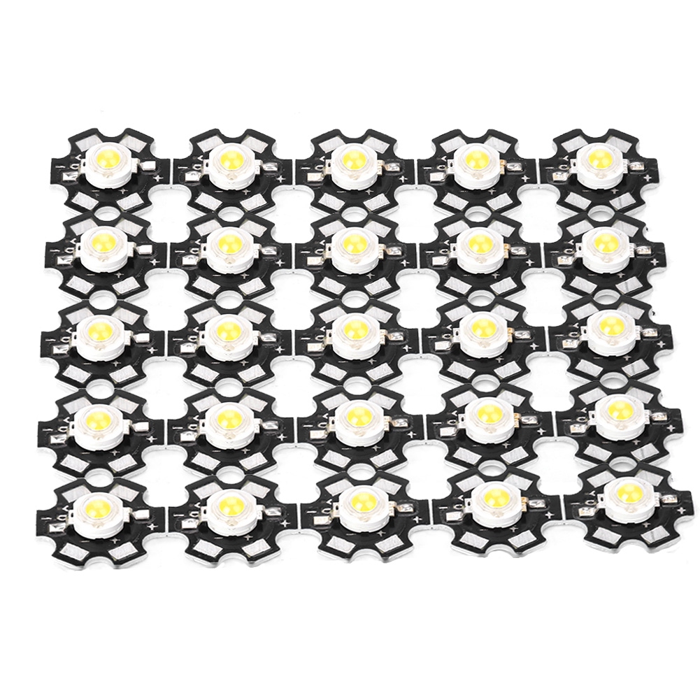 25pcs Hochhelle Integrierte Chip-lichtquelle Led-perlenstrahlerbirne Weiß 20000-25000k