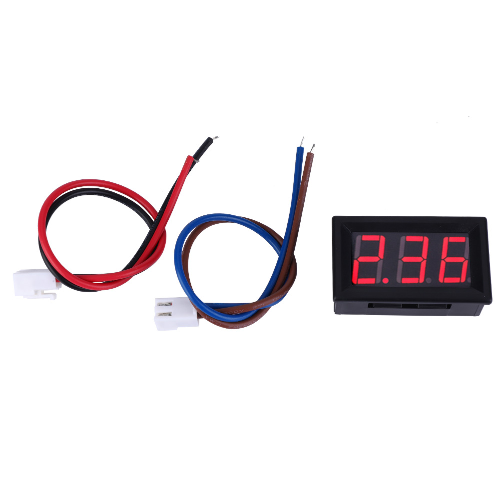 0,56 Zoll Zwei-kabel-digital-dc-stromanzeigefeld 0-10a Amperemeter Rot
