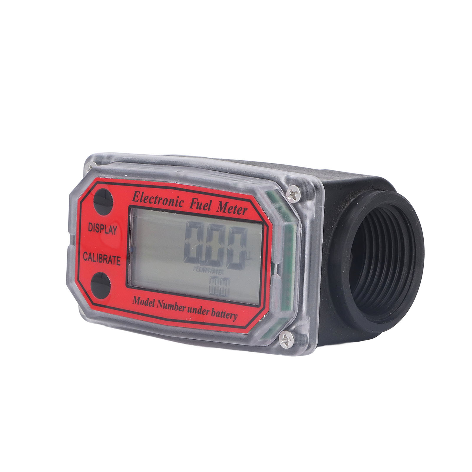 1,3 Zoll Elektronischer Turbinen-kraftstoffdurchflussmesser Digitalanzeige Zahnrad-kraftstoffmesser Mit Batterie 2,3-3,3 V Rouge