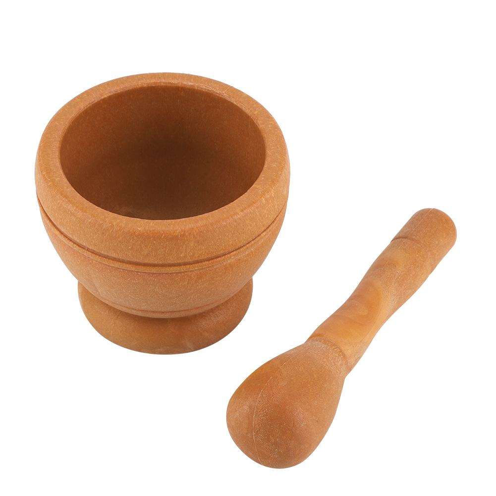 Manuelle Kunststoff-knoblauchmühle, Gewürze, Kräuter, Mörser, Stößel-set, Mahlschüssel, Küchenwerkzeug (2)