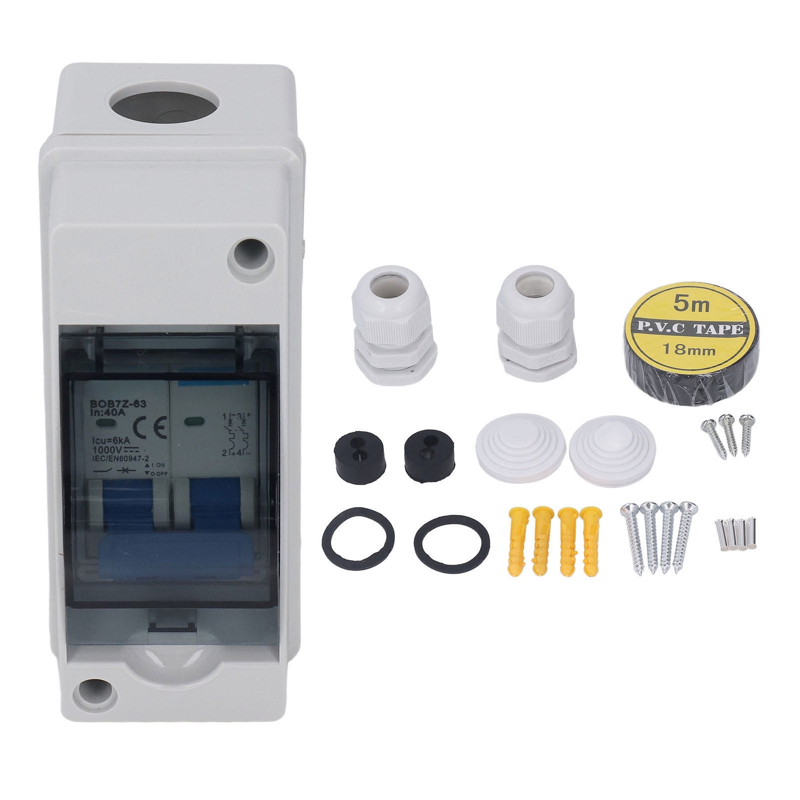 Gleichstromschalter 40a Protective Transparent Deckungsminiaturschalter Mit Ip65 -verteilungsbox 1000v