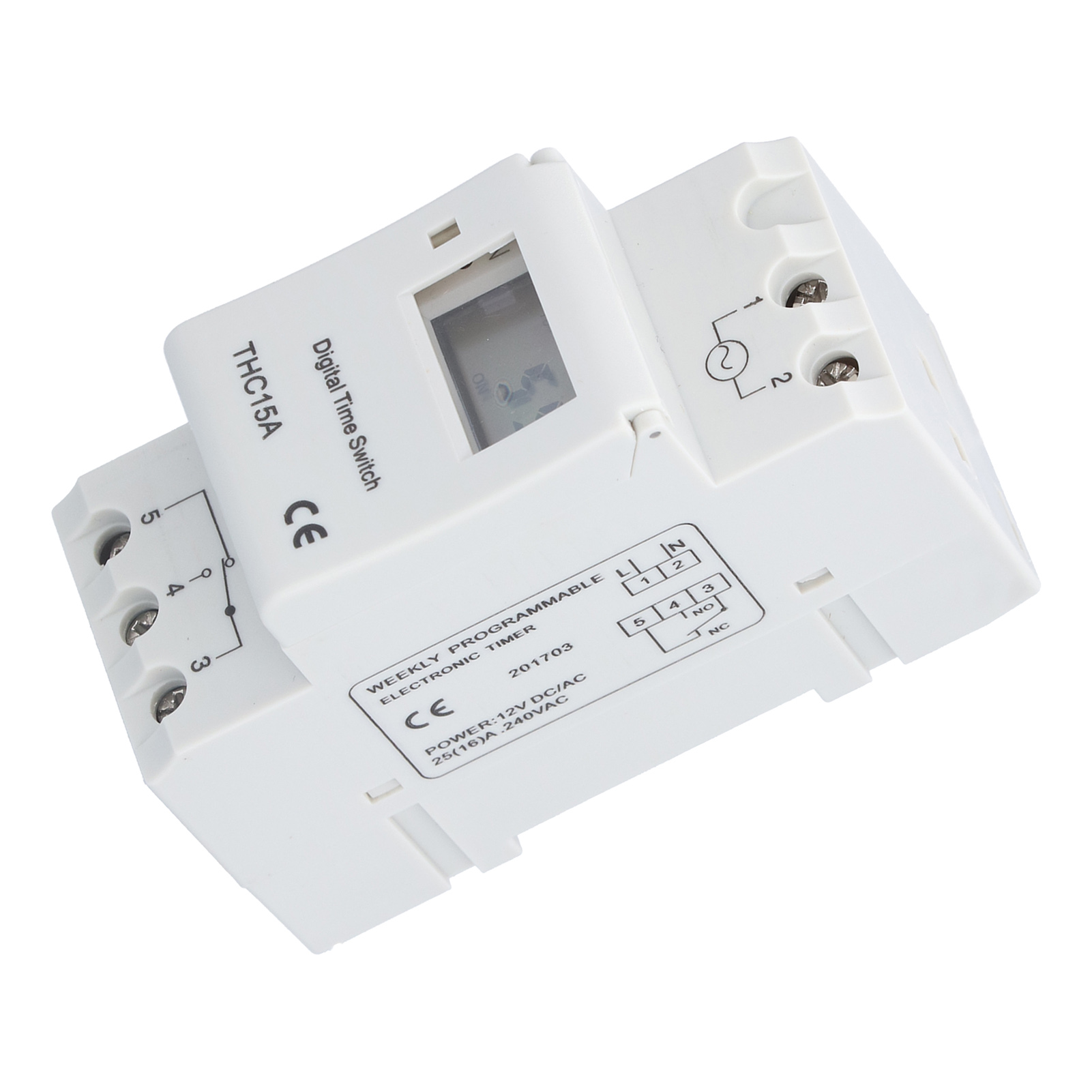 Timer-schalter, Langlebiges Abs-lcd-display, Wiederaufladbare Batterie, Zeiteinstellungen Für Stromgeräte, Dc 12 V