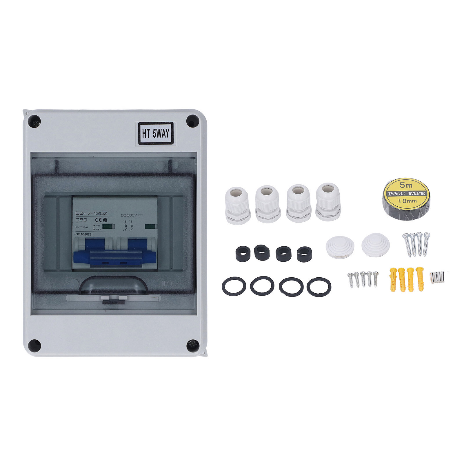 Leistungsschalter Mcb Pv Combiner Box Trennschalter 500 V Dc Mit Wasserdichter Ip65-verteilung