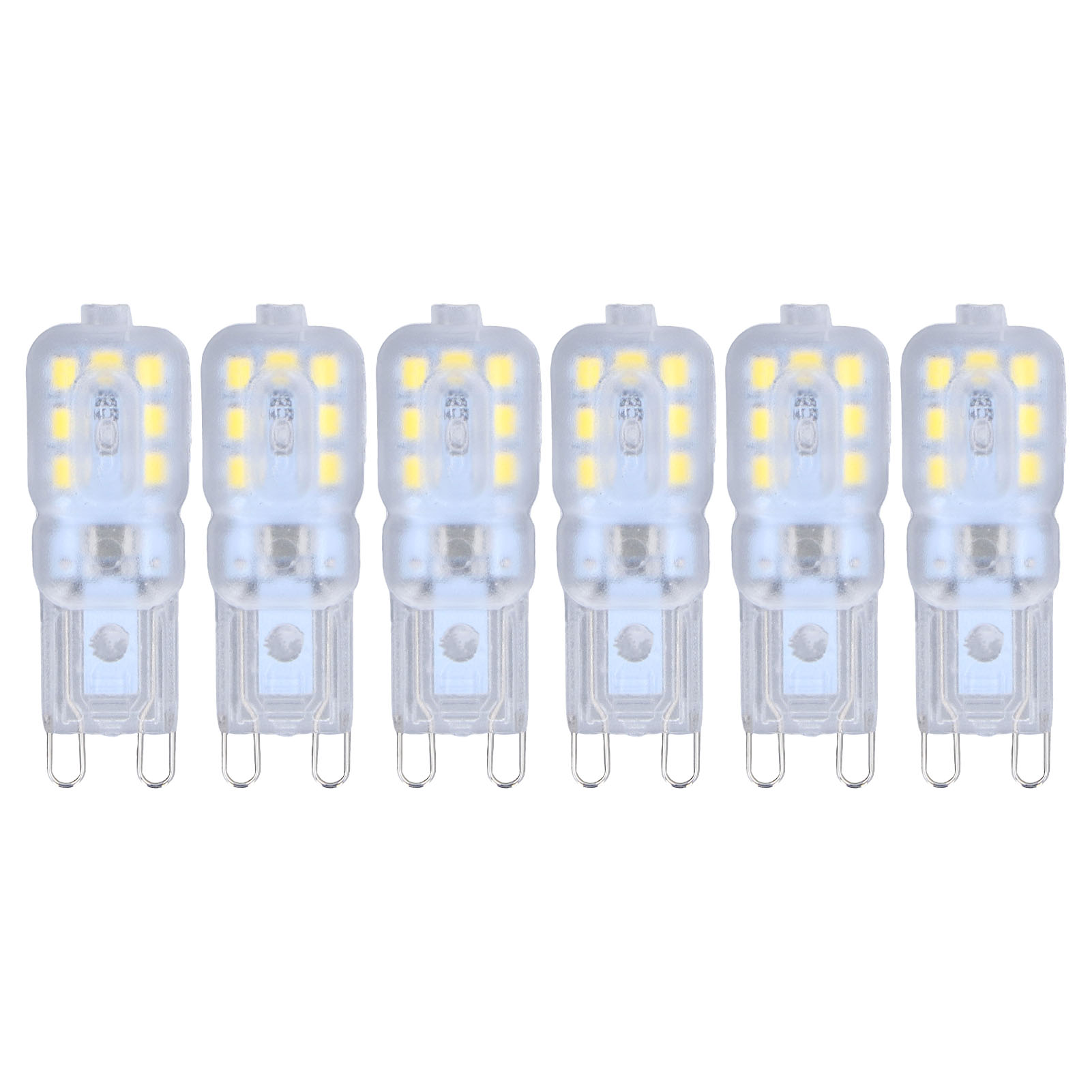 G9-glühbirne, Dimmbar, Augenschutz, Energiesparend, 14 Leds, 3 W, Licht Für Kronleuchter, Tischlampe, 6 Stück, Weiß, 220 V