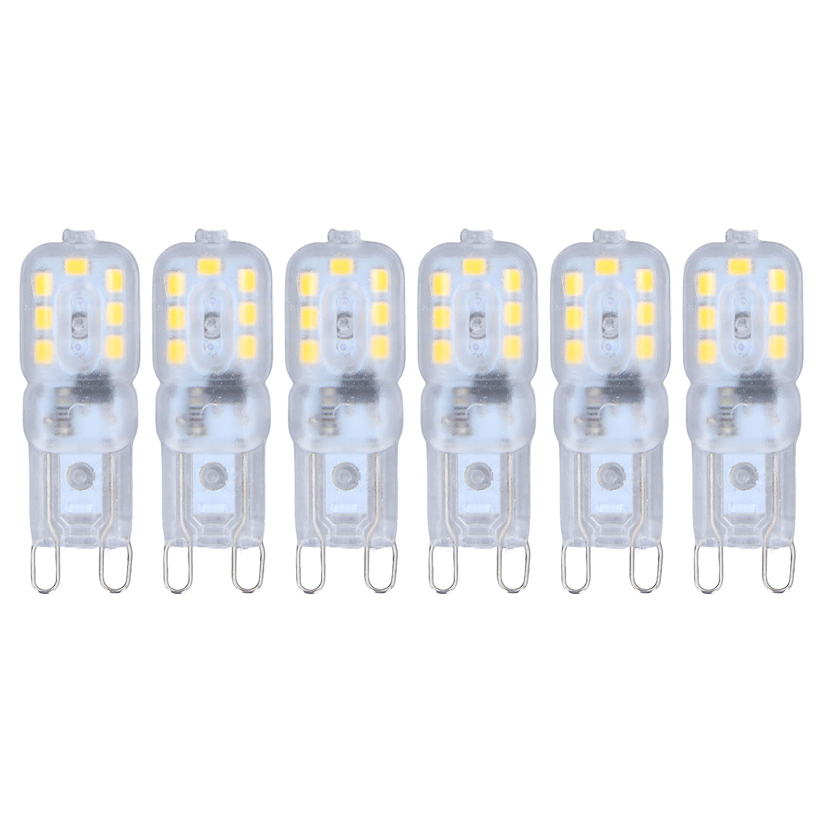 G9-glühbirne, Dimmbar, Augenschutz, Energiesparend, 14 Leds, 3 W, Licht Für Kronleuchter, Tischlampe, 6 Stück, Natürlich, 220 V