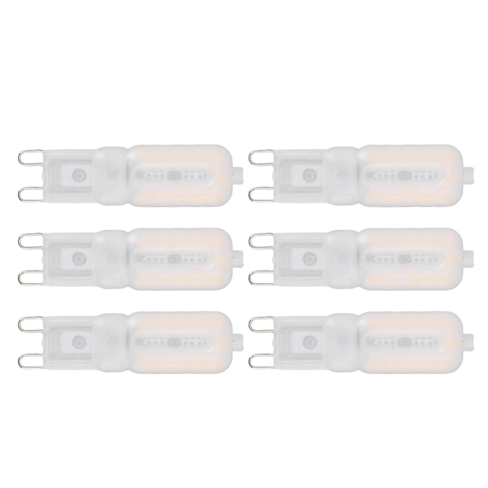 G9-glühbirne, Dimmbar, Augenschutz, Energiesparend, 5 W, 22 Led-kleinbirnen Für Deckenlampe, Schreibtisch, 6 Stück, Warm, 220 V