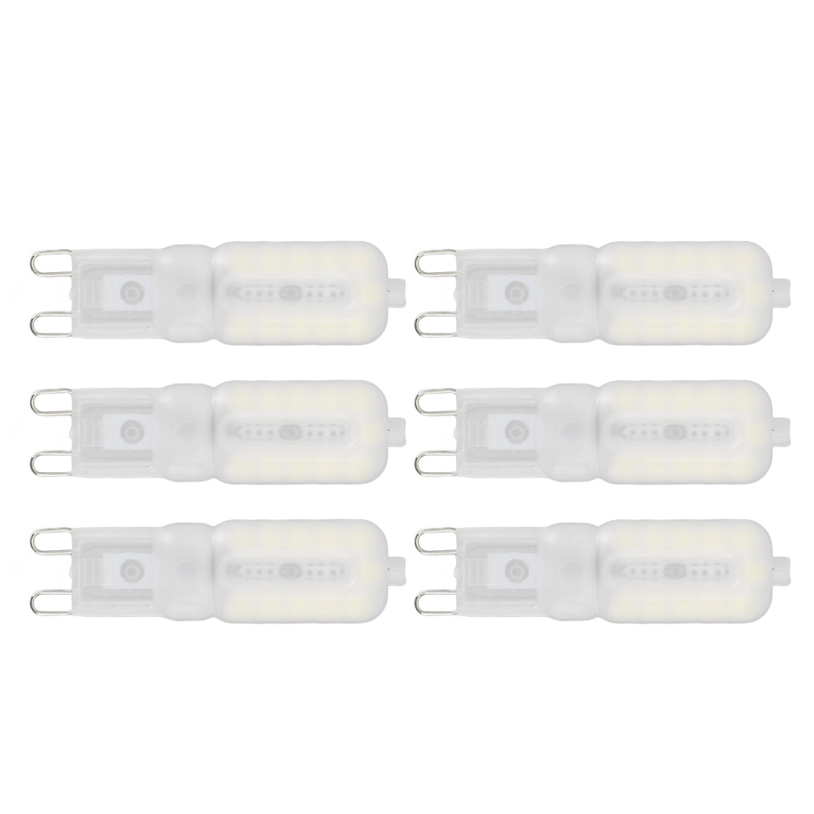 G9-glühbirne, Dimmbar, Augenschutz, Energiesparend, 5 W, 22 Led-kleinbirnen Für Deckenlampe, Schreibtisch, 6 Stück, Weiß, 220 V