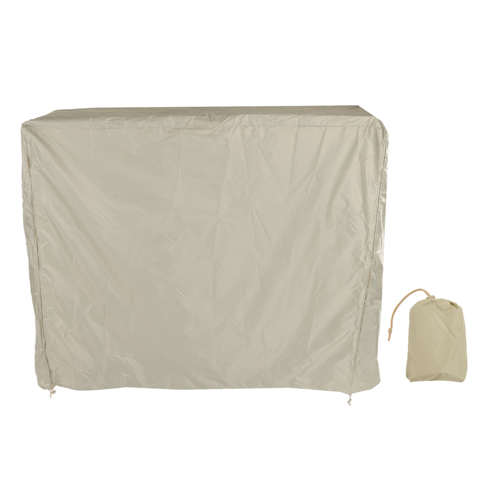Tabelle Tennisstaubbedeckung 190 Silberbeschichtete Polyester Taft Hof Terrasse Wasserdichte Fliesen Mit Reißverschluss Beige 155x75x144 Cm