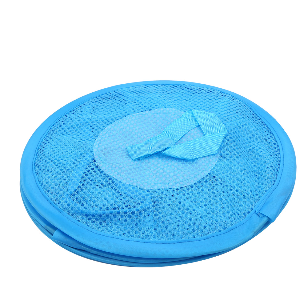 Mehrschichtiger Trockenständer, Faltbar, Zum Aufhängen, Netzstoff, Spielzeug-aufbewahrungskorb, Unterwäsche-organizer, Käfig, Blau