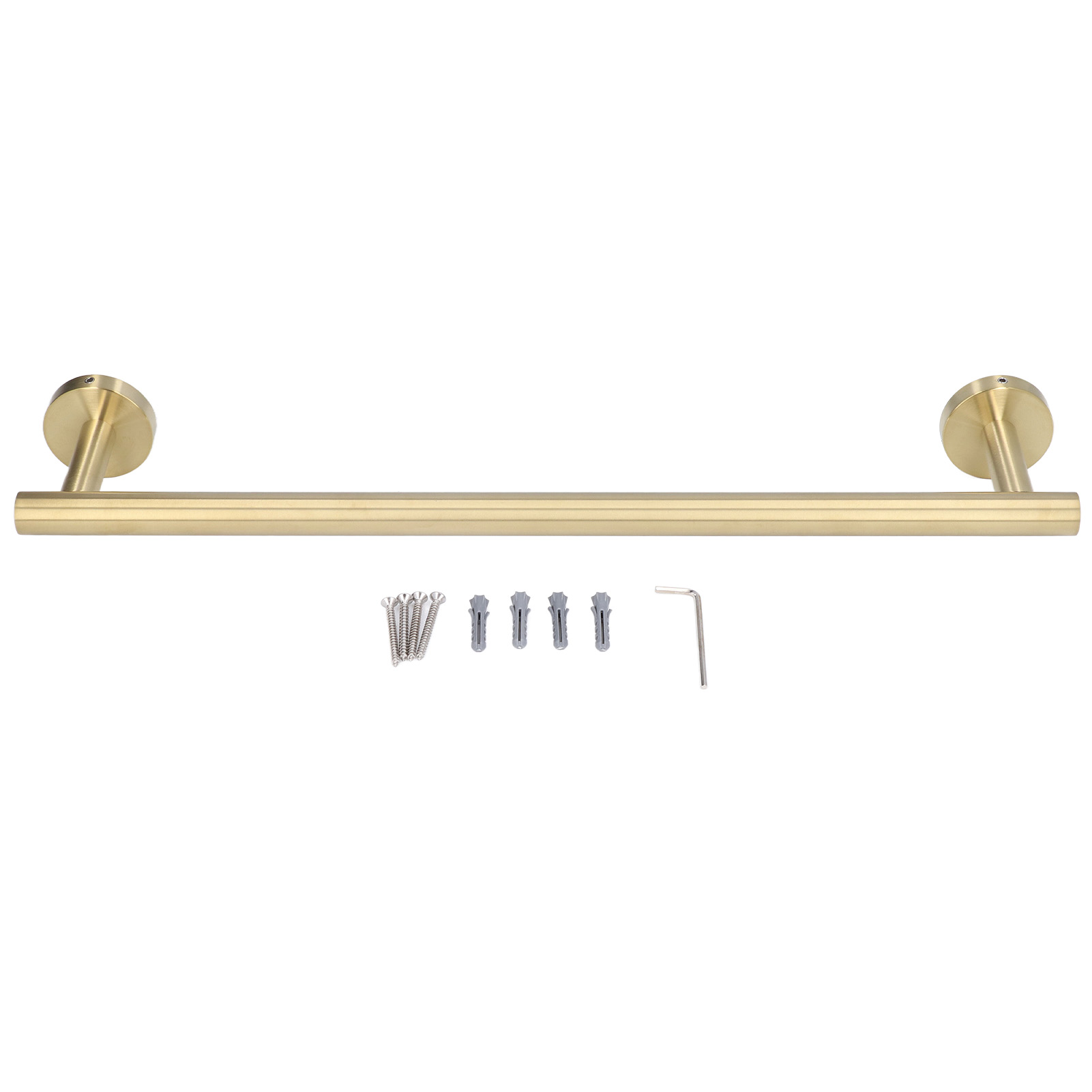 Goldfarbener Handtuchhalter, Ca. 17,7 Zoll, 304 Edelstahl, 11 Pfund Maximale Belastung, Rostfrei, Korrosionsbeständig, Für Badezimmer