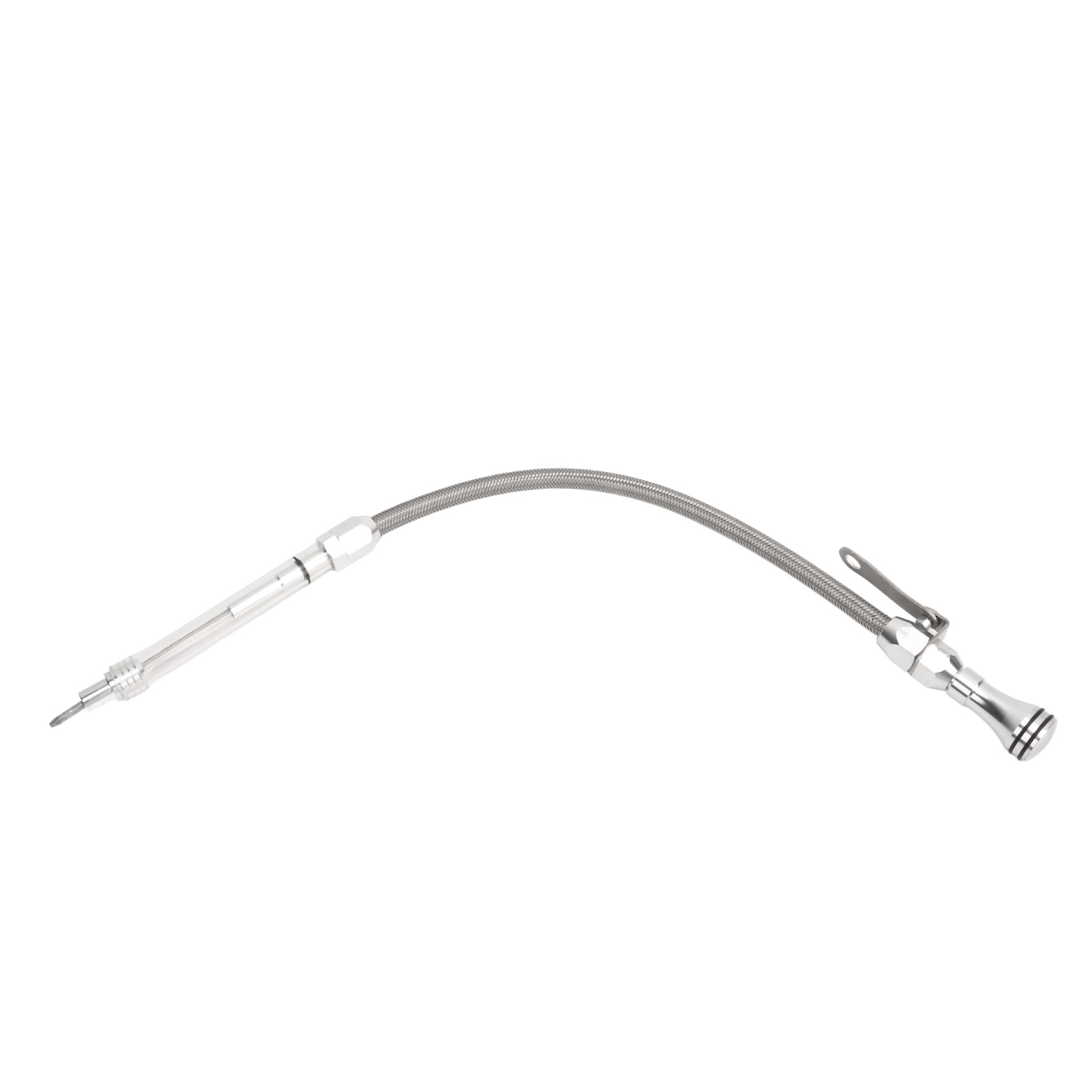 Motor Flexibler Ölmessstab Edelstahl Flüssigkeitsstandwerkzeug Für Lsx Ls1 Ls2 Ls6 4,8l 5,7l 6,0l 6,2l Silber