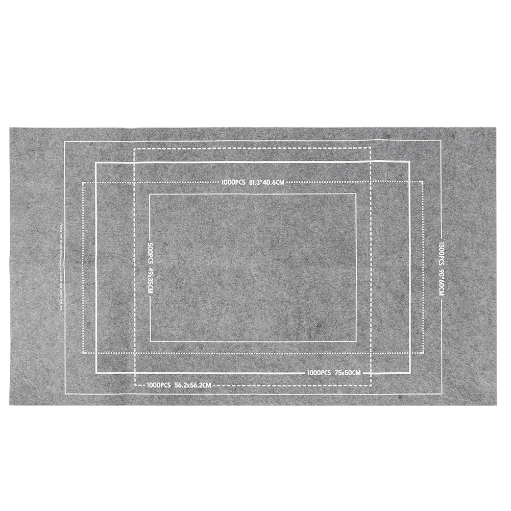 Puzzle-matte, Spielmatte, Zum Aufrollen, Aufbewahrung, Filzdecke, Grau