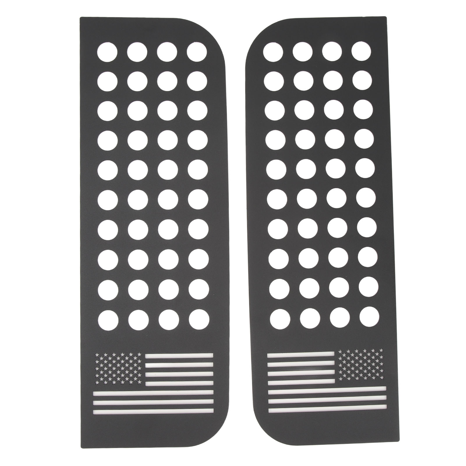 2 Stück Hecktür-fensteraufkleber, Aluminiumlegierung, Glasverkleidung, Passend Für Wrangler Jl Jt Unlimited 4