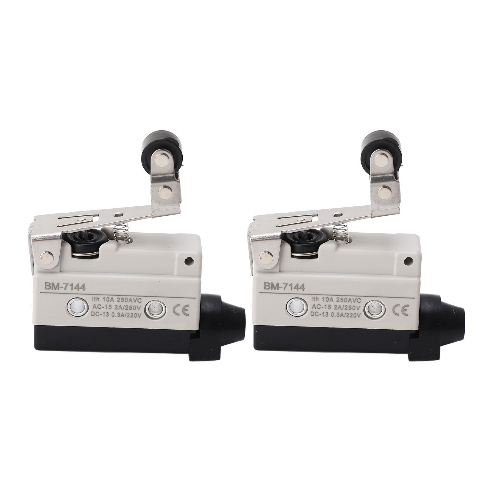 2pcs Mikroschalter Mit Federrollenhebel-wegbegrenzungsschalter Für Mechanisches Gerät No+nc 250vac