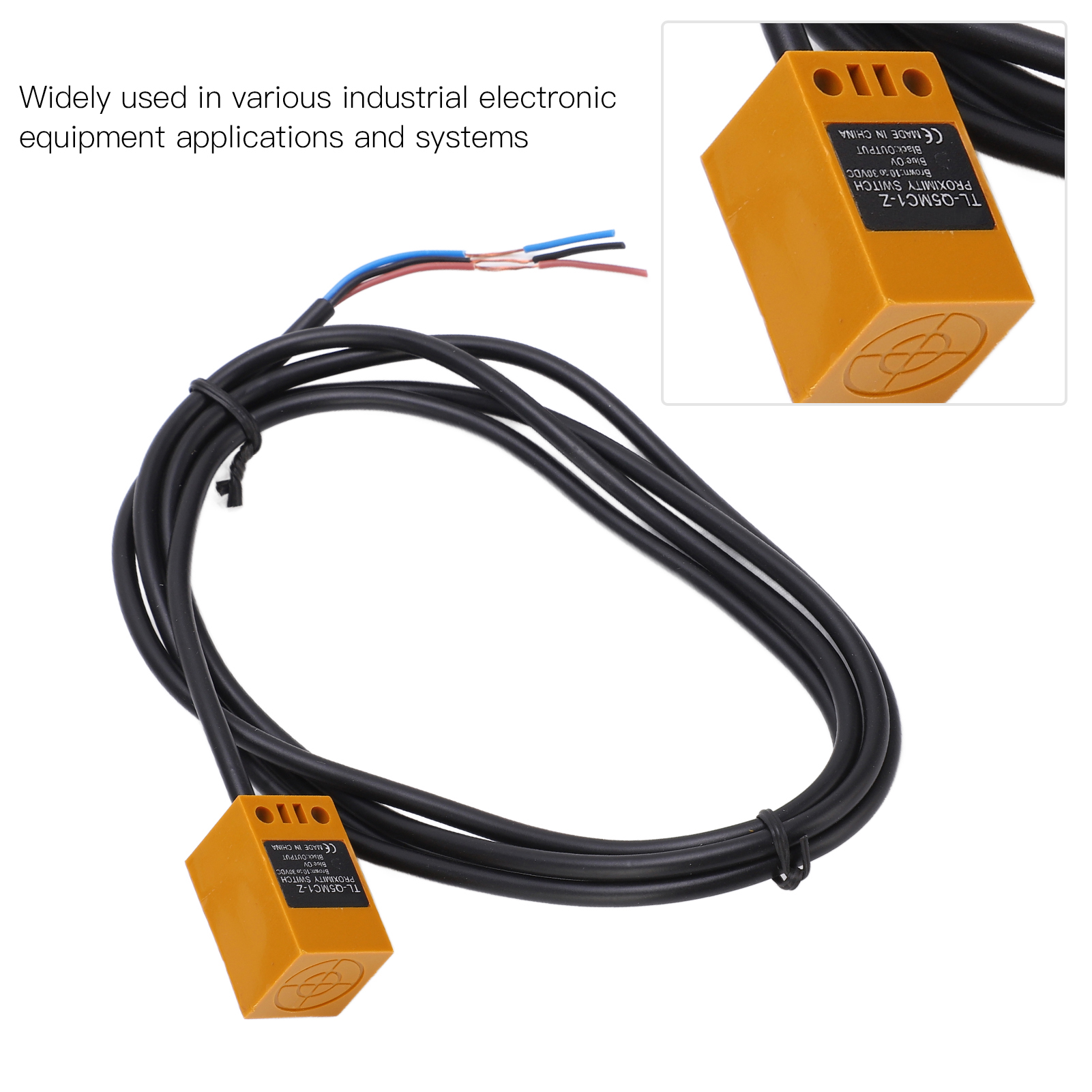 O111rom Tlq5mc1z Quadratischer Näherungsschalter Dc 1030v 3-draht 5mm Npn Induktiver Sensor
