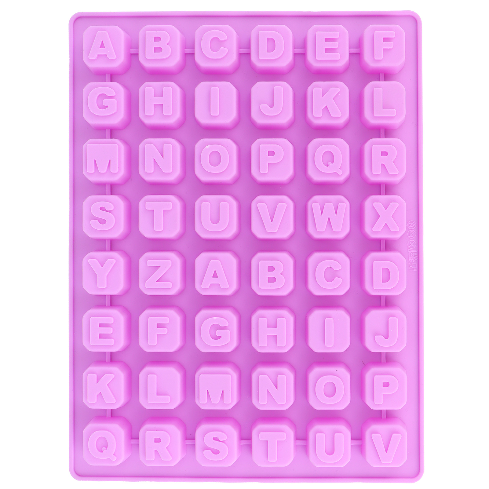 48-gitter-formfach, Alphabet-backform Für Die Herstellung Von Schokolade, Süßigkeiten, Keksen Und Eiswürfeln