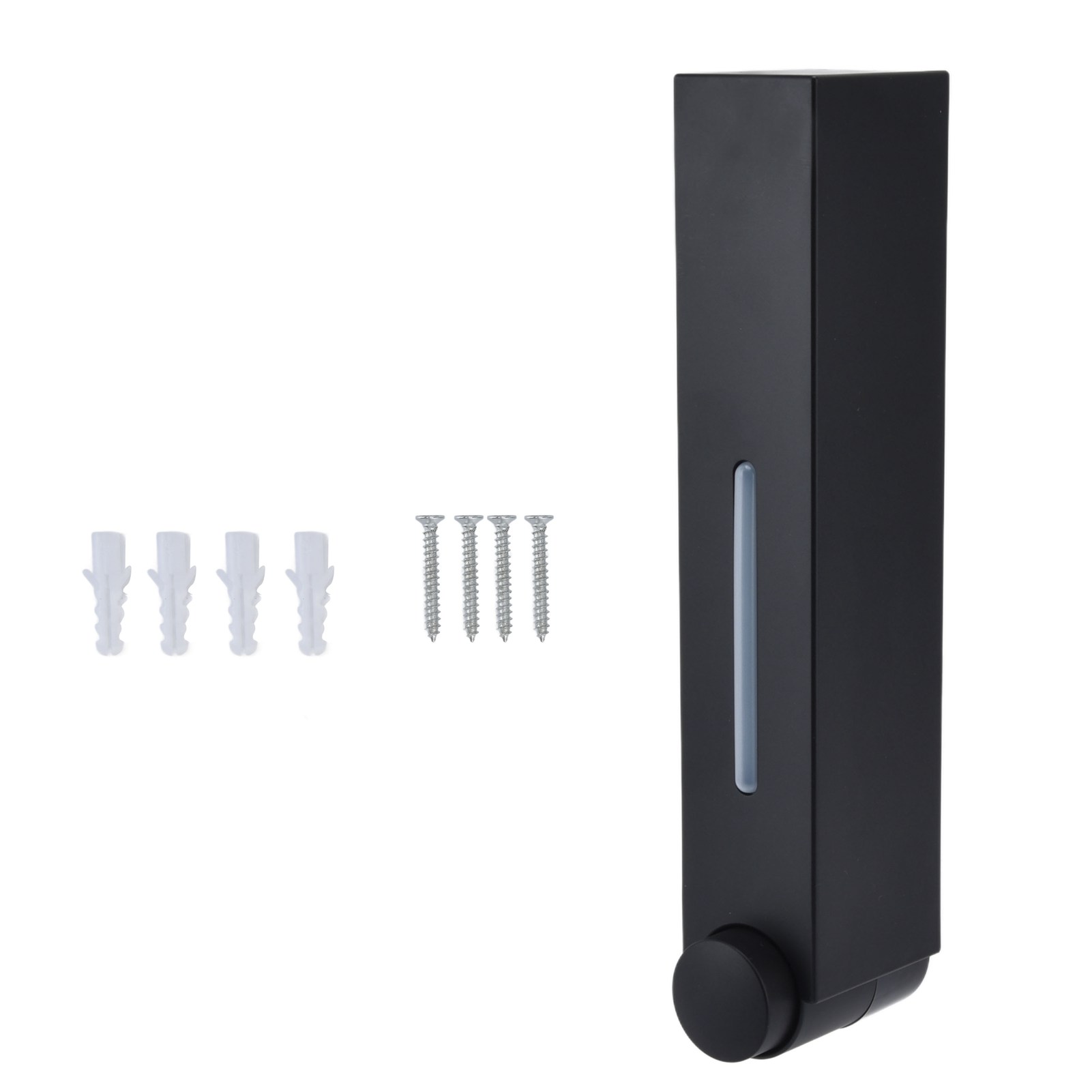 Pushtyp -handseife -spender 420 Ml 2 Fach Design Wandmontierter Shampoo Für Hotel Home Badezimmer Restaurantblack