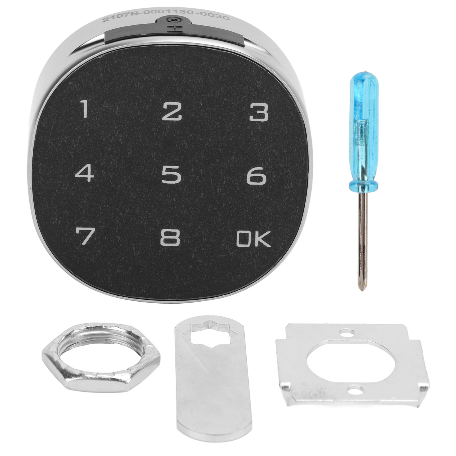 Elektronische Passwortsperre, Touchscreen, Diebstahlschutz Für Aktenschrank, Schließfach, Schublade, Briefkasten, 30 Mm