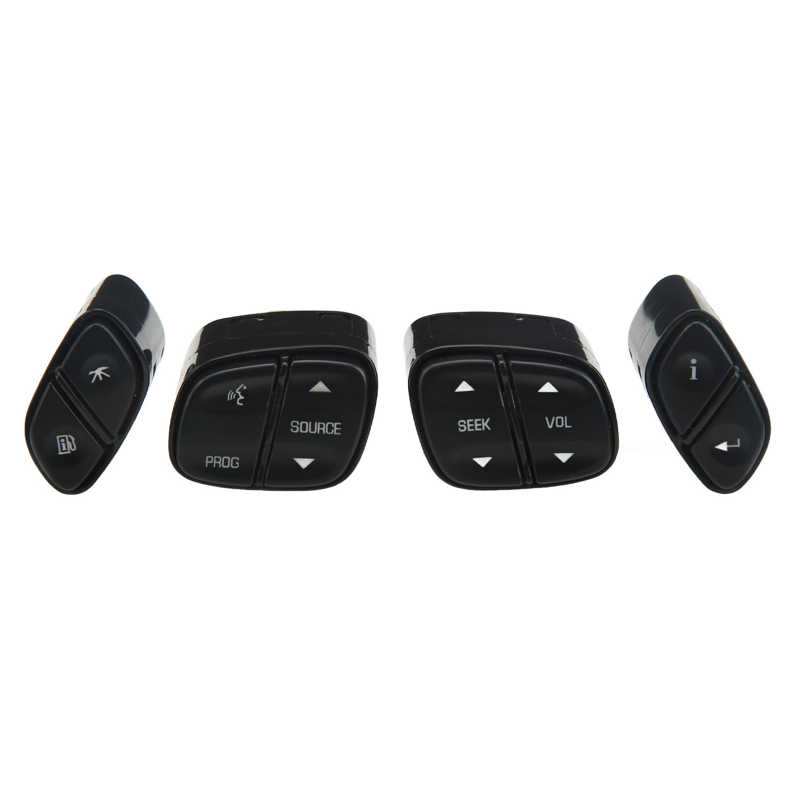 4-teiliges Lenkradschalter-tasten-set 21997738, Ersatz Für Silverado 1500 2003–2009, Schwarz