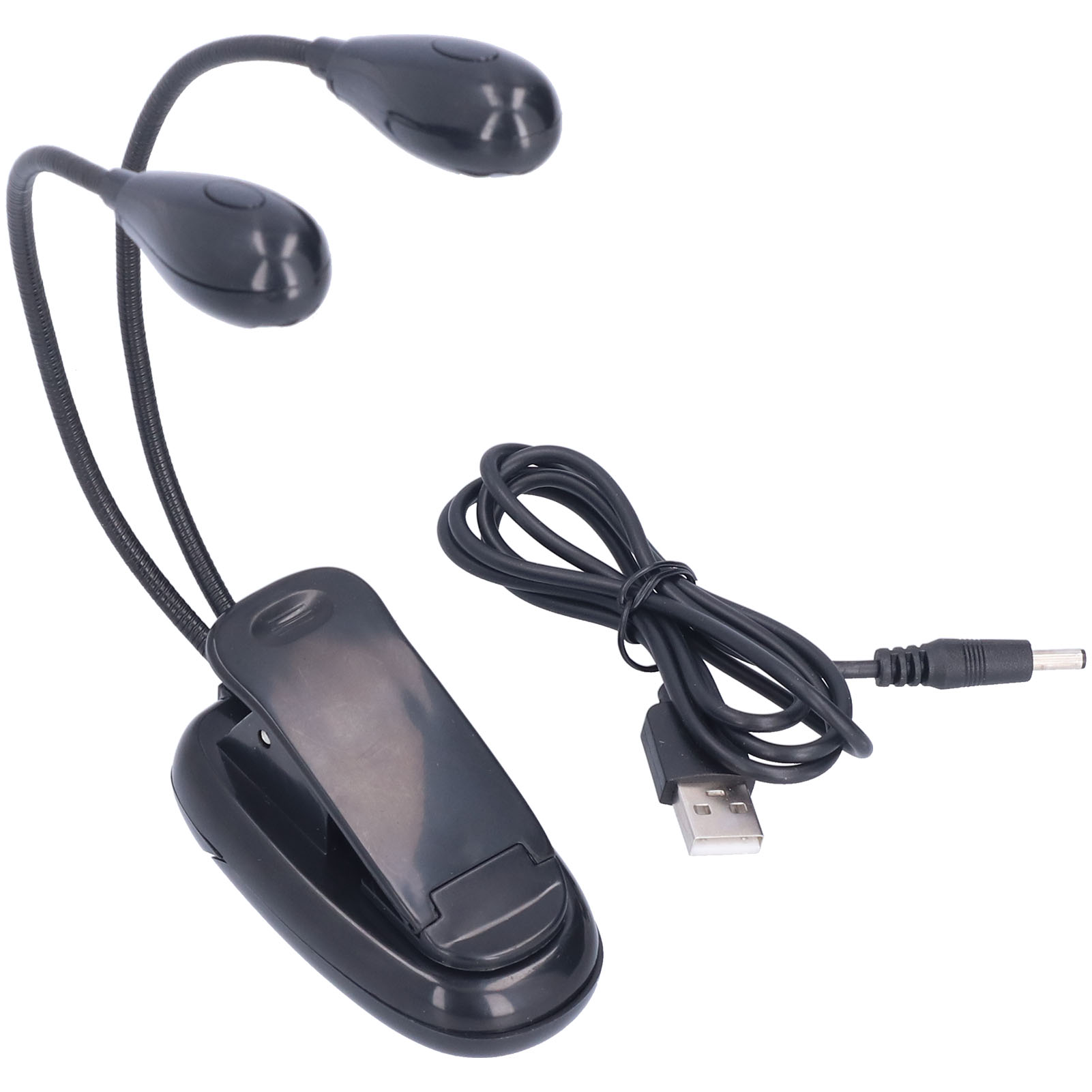 Led-buchleuchte, Augenschützend, Um 360° Drehbar, Weiß, Doppelpolig, 4 Lampenperlen, Lesen Mit Clip Für Schüler