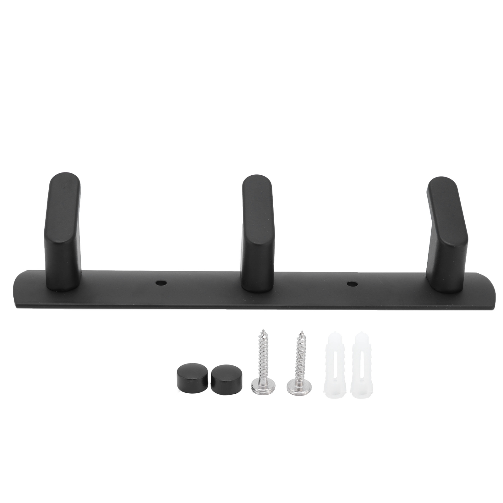 Einfache, Platzsparende Aluminium-reihenhaken, Wandhaken Für Küche, Badezimmer, Kleiderschrank, Schwarz3