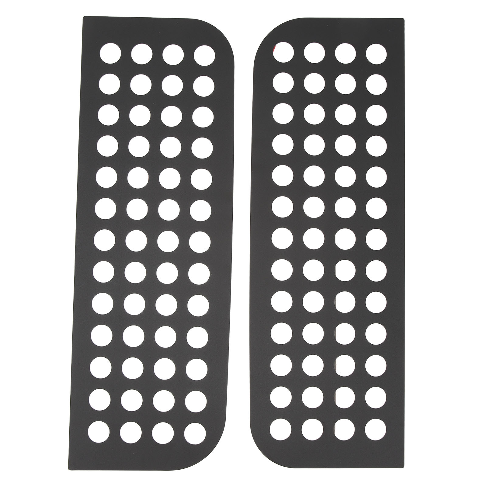 2 Stück Hecktür-fensteraufkleber, Aluminiumlegierung, Glasverkleidung, Passend Für Jl Jt Unlimited 4
