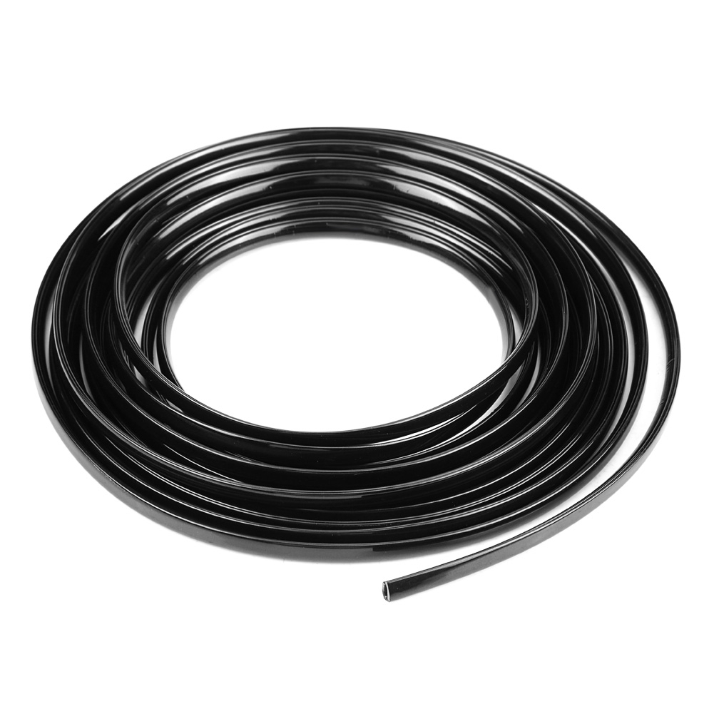 6 M/19,7 Ft Schwarz Auto Tür Rand Moulding Trim Streifen Kratzschutz Schutz Abdeckung Form (schwarz)
