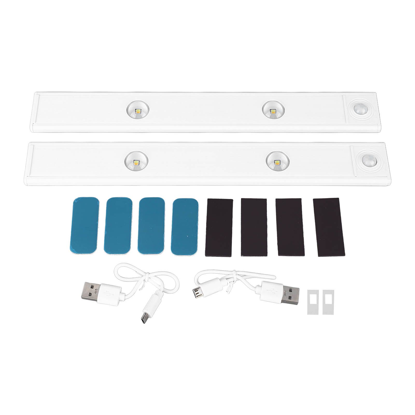 Toivize 30 Cm Magnetische Led-streifenleuchte, 2er-pack, Bewegungssensor, Usb-aufladbar, Perlweiß Für Kleiderschränke