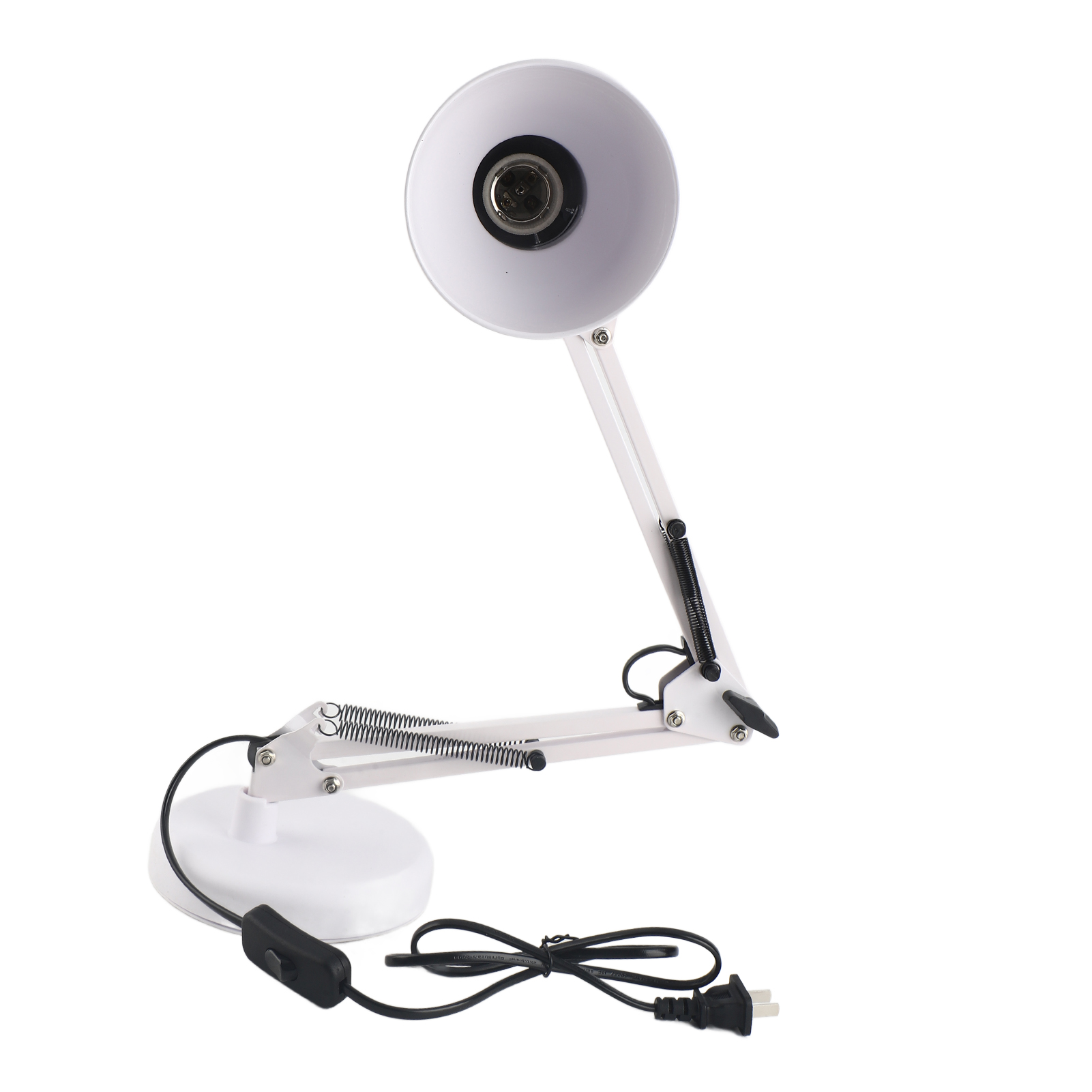 Faltbare Led-schreibtischlampe Mit Klemme, 9 W, 60 Cm Höhe, 3 Einstellbare Farben, Augenschutz, Weiß, Modernes Design
