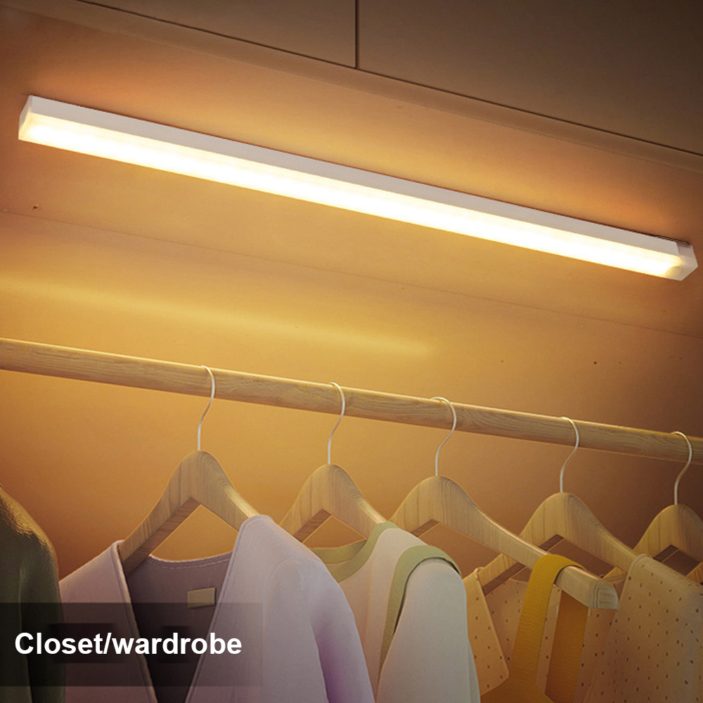 Toivize 30 Cm Wiederaufladbare Magnetische Led-leuchte Mit Usb-c-anschluss, 3 Modi, Bewegungserkennung, Weiß, Kabellos Für Kleiderschrank Und Flur