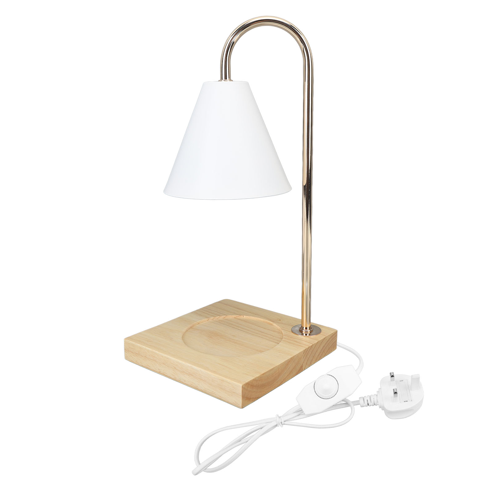 Verstellbare Elektrische Wachswärmerlampe Von Toivize Aus Eisen Und Holz Mit 2 Gu10-glühbirnen Für Duftkerzen