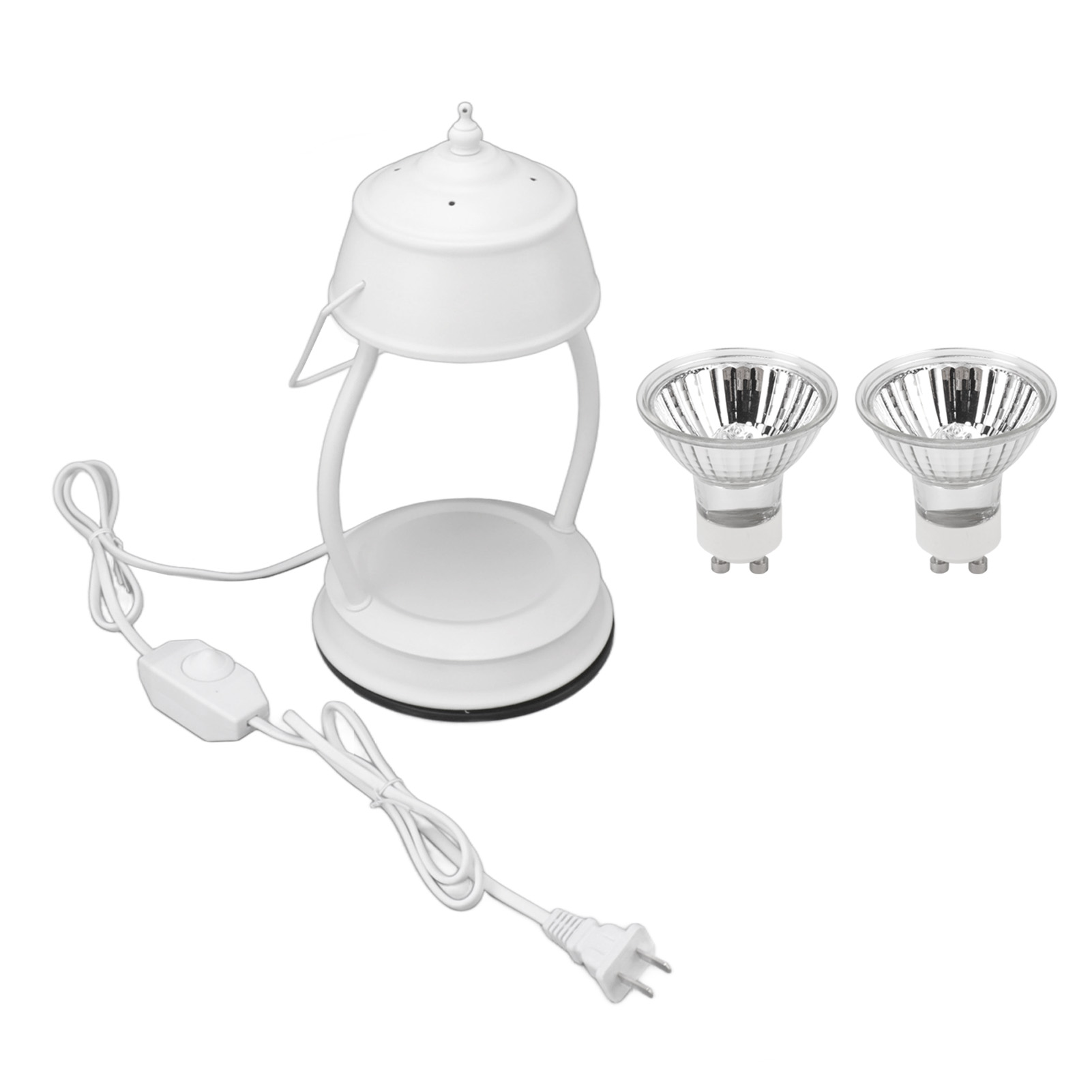 Toivize Gu10 Verstellbare Flammenlose Wachswärmerlampe Aus Eisen, 29 Cm, Inklusive 2 Leuchtmitteln Für Duftkerzen