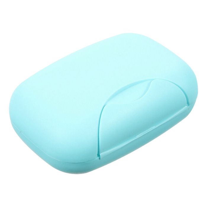 Badezimmerzubehör – – Tragbare Seifenschale – Kunststoff – 11,5 X 7,5 X 4 Cm – Blau
