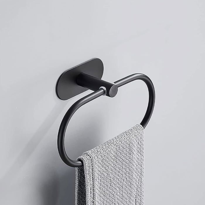 Moderner, Runder Handtuchhalter Aus Verchromtem Edelstahl 304, Geeignet Für Badezimmer, Küche Oder Terrasse.
