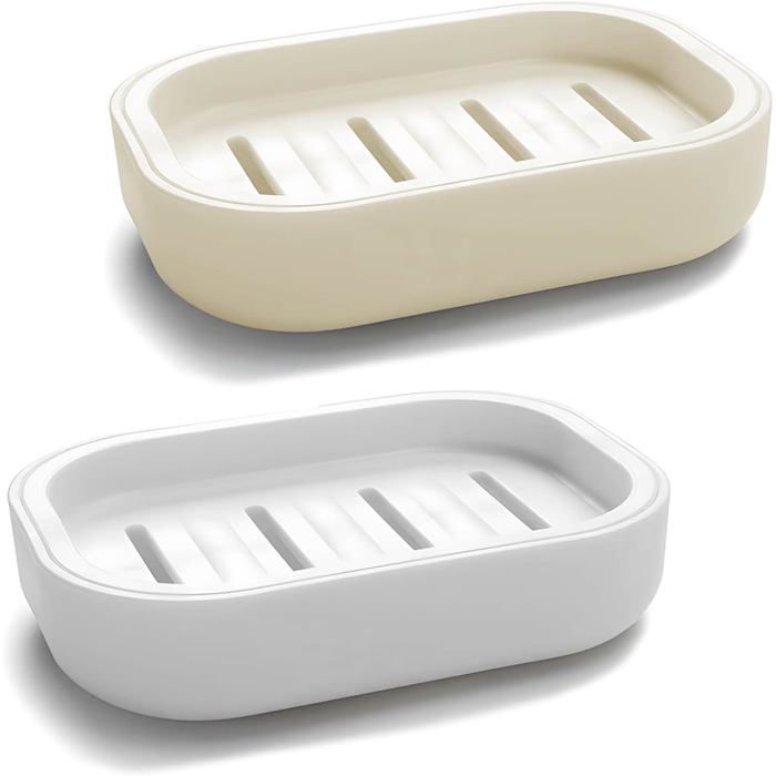 2er-set Seifenschalen, Tragbarer Seifenhalter Für Die Dusche, Rutschfest Und Trocken, Ideal Für Das Badezimmer.