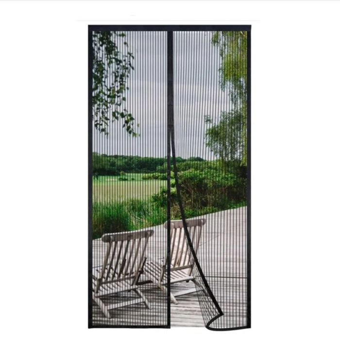 Magnetisches Moskitonetz Für Terrassentür – 90x210 Cm – Selbstschließender Mückenschutzvorhang Mit Ultrafeinem Gitter