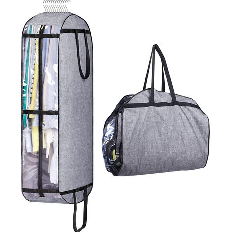 Kleidersäcke Zum Aufhängen Für Reisekleidung, Aufbewahrungstaschen Für Den Kleiderschrank, 127 Cm Umzugstaschen Für Kleidung, Kleider, Mäntel, Jacken, Hemden, Kleidungsstücke