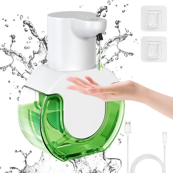 Automatischer Flüssigseifenspender, Usb-wiederaufladbar, 4 Stufen Einstellbar, 420 Ml, Mit Tropfschutz.