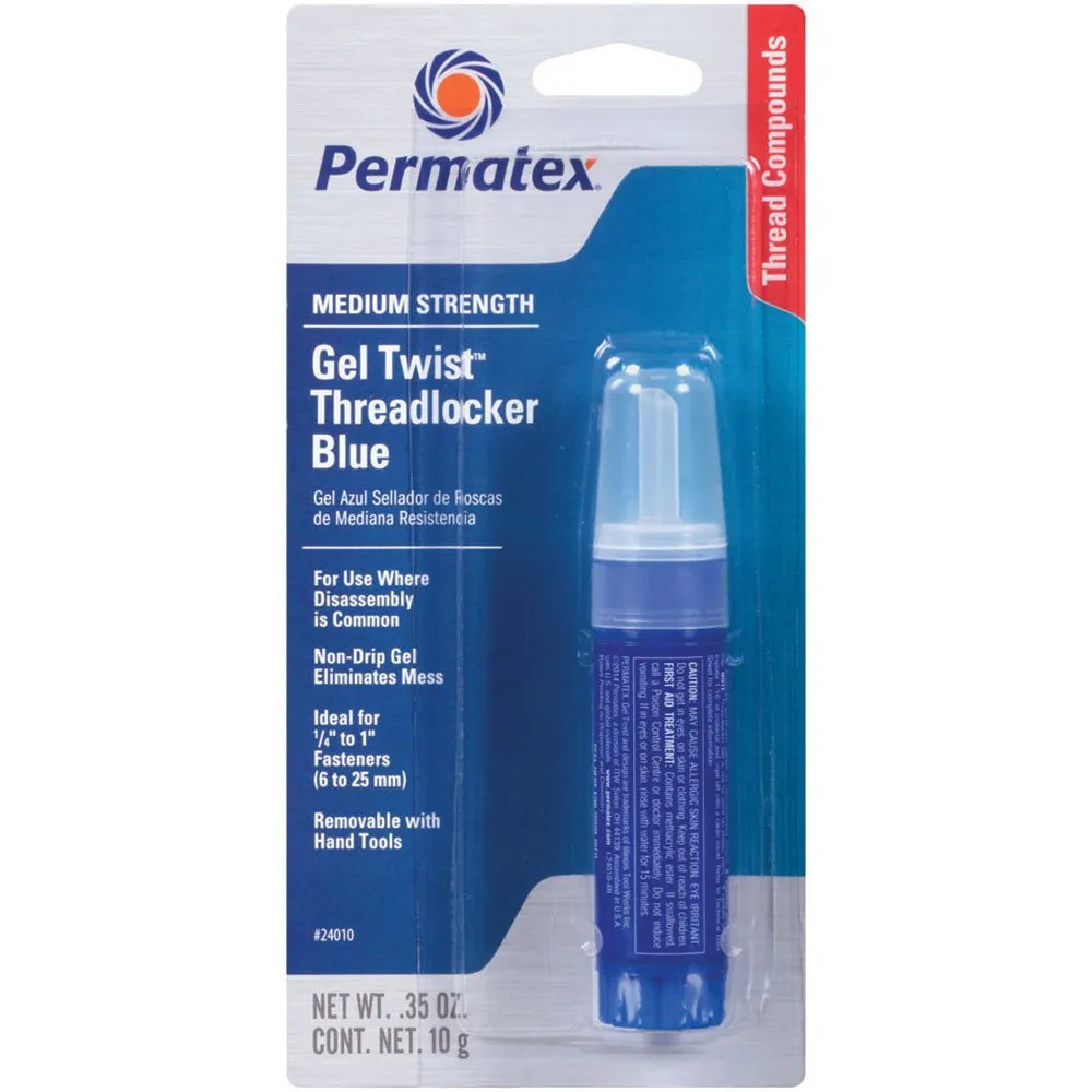Threadlocker Permatex Gel Twist Medium Strength Vibrationsschutz Korrosionsschutz