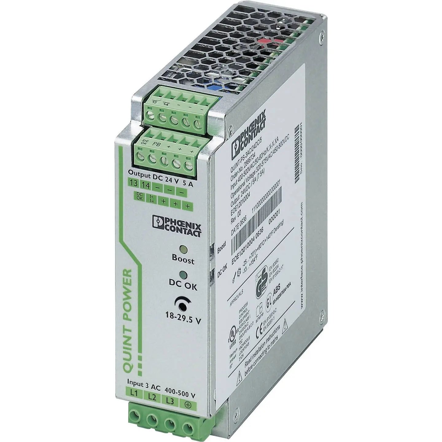 [neuwertig] B-ware Phoenix Contact Netzteil Stromversorgung Hutschienen Quint Power 24 V 5 A 120 W