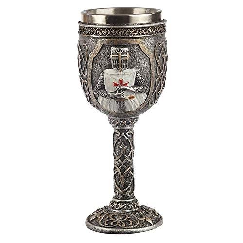 Becher Puckator Dekoratives Rittermotiv 200 Ml Metall Silbern