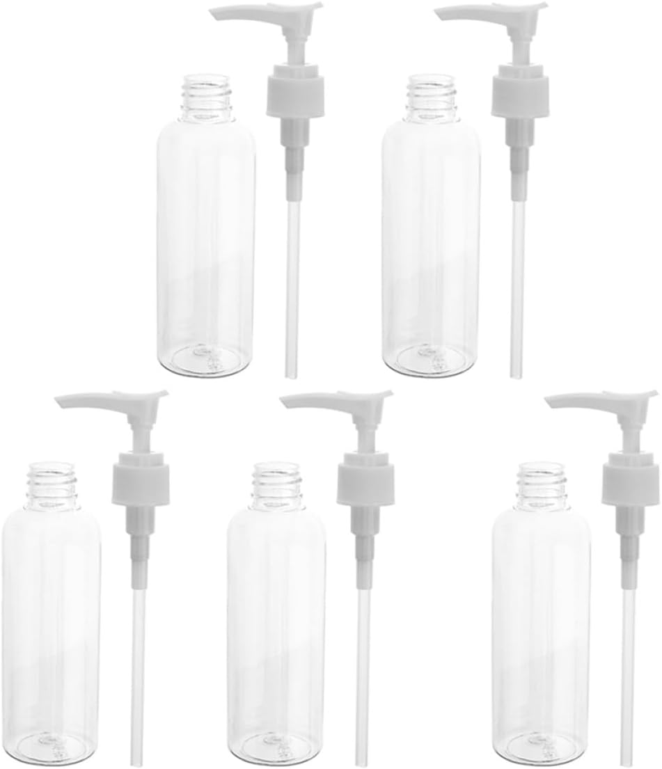 Set Mit 5 100 Ml Pump Shampooflaschen Nachfüllbar Und