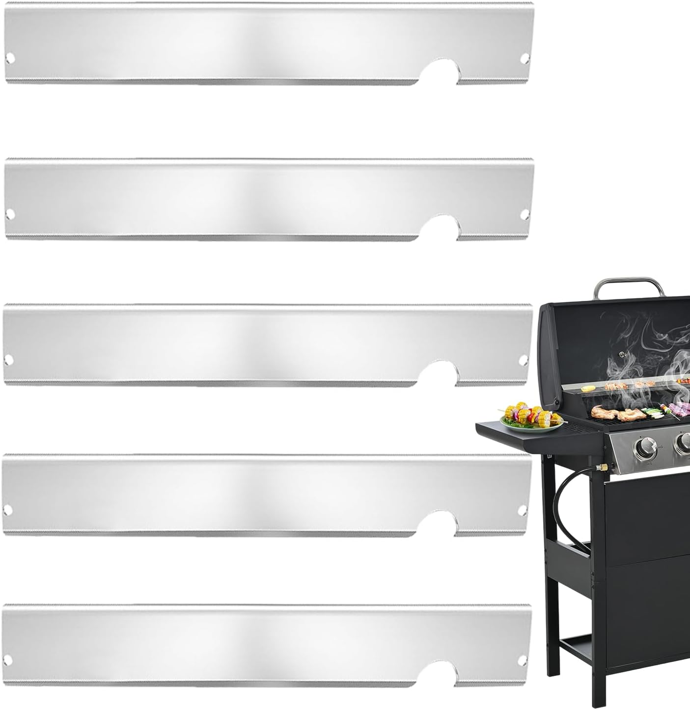 Ersatz Heizplatten Edelstahl Grill Hitzeschild Platten