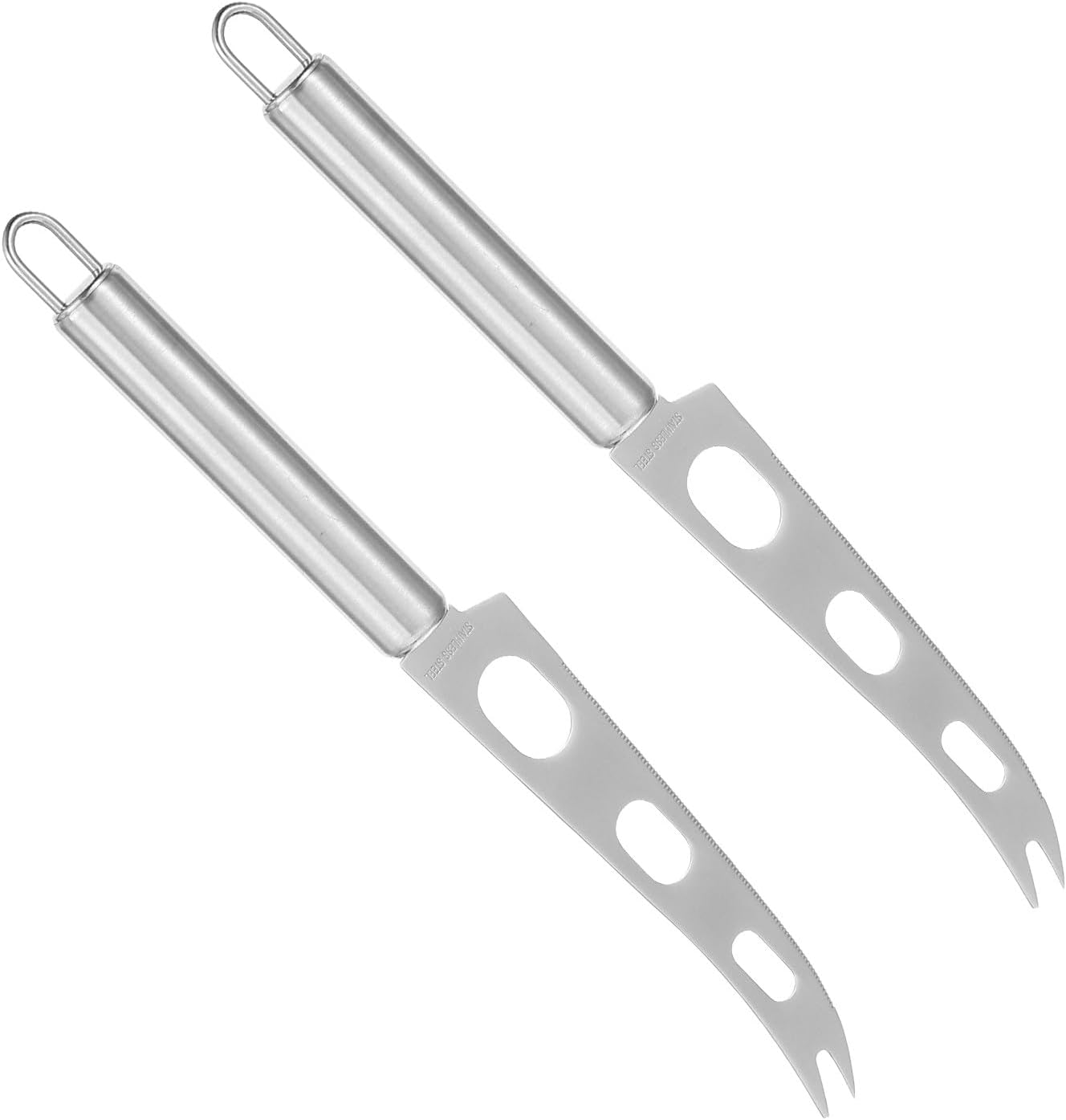 Käsemesser Set Aus Edelstahl 2 Teilig Ergonomischer Griff