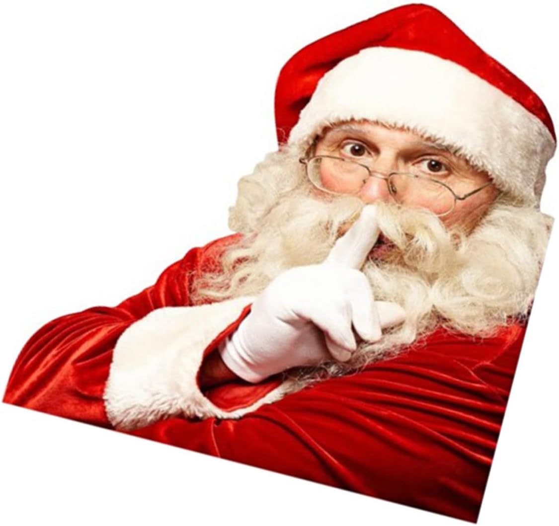 Mit Weihnachtsmann Abnehmbarer Windschutzscheibenaufkleber