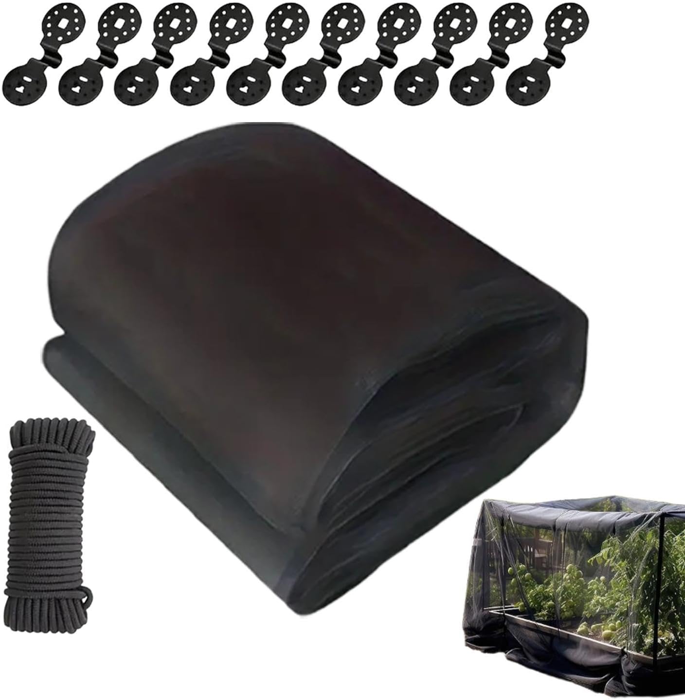 Für Gartenschutz Atmungsaktive Netzabdeckung Mit Clips