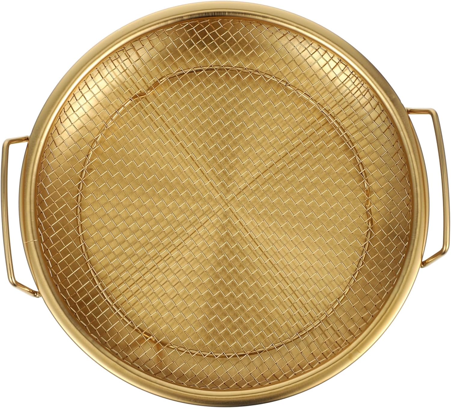 Und Sieb Mit Feinem Sieb 20 Cm Goldfarbene Edelstahlschale