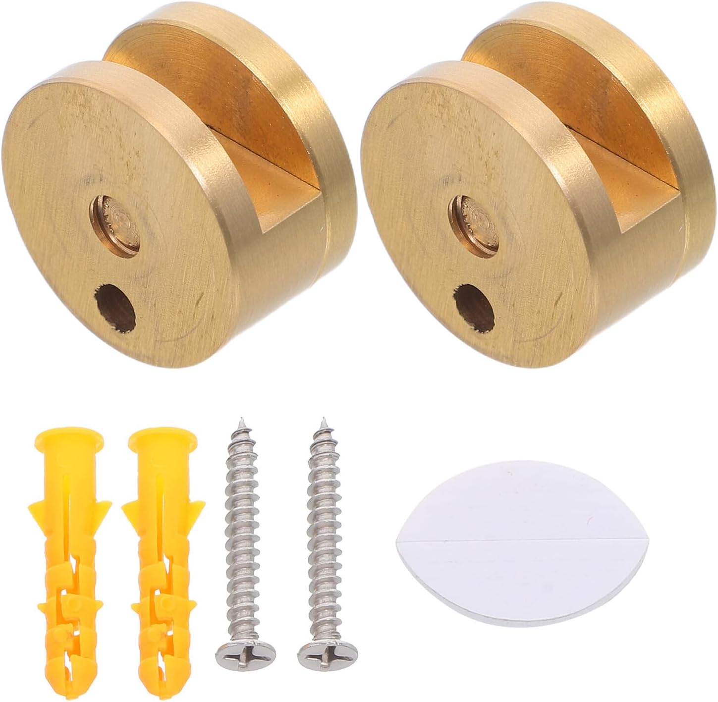Goldfarbene Messing Badezimmerspiegelclips Halterung Für 5