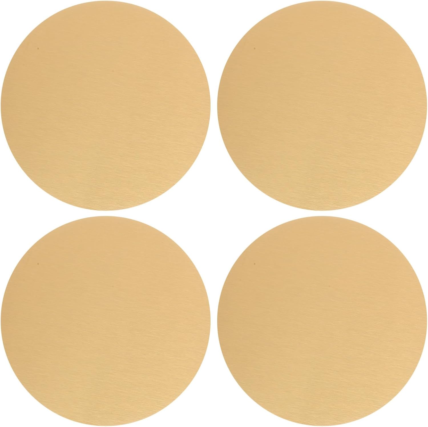 Untersetzer 4er Set Wärmeisolierend Goldfarbener Edelstahl