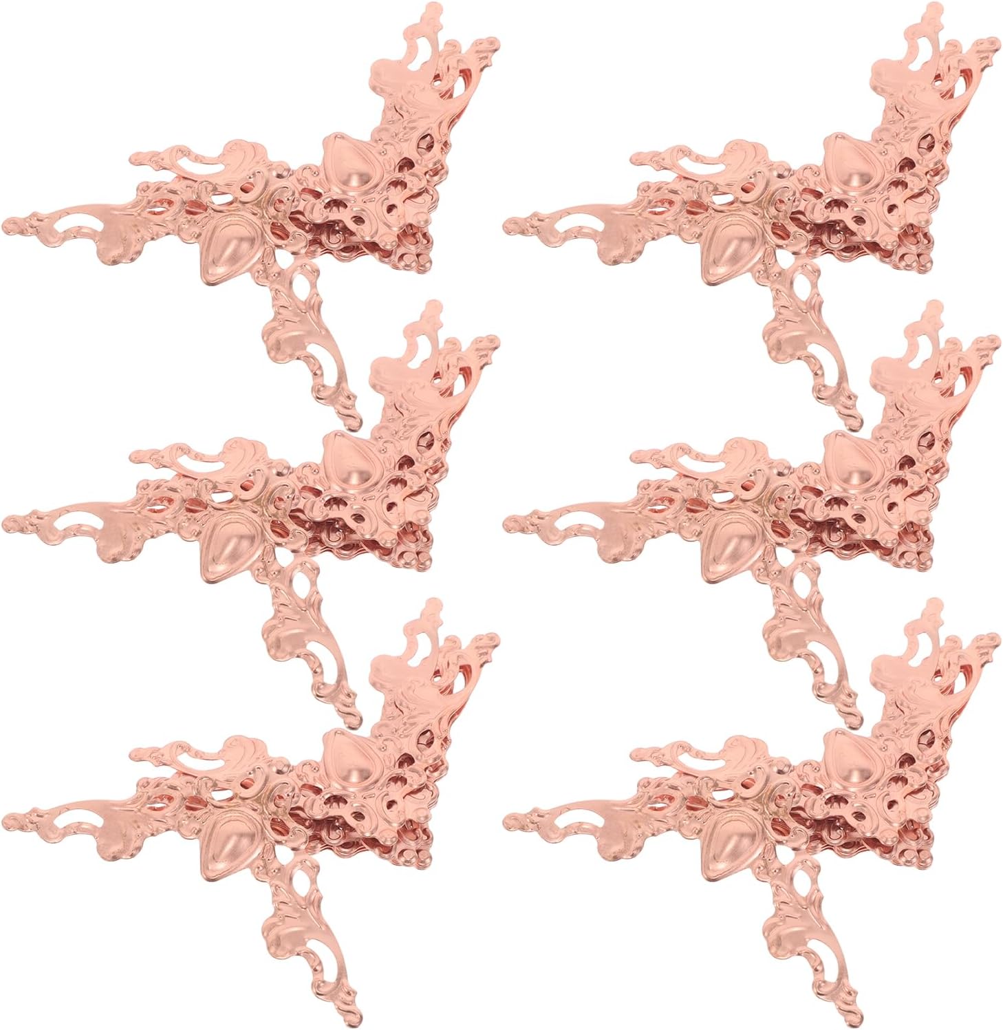 Stück Dekorative Eckenschützer Aus Roségoldenem Metall Album